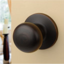 Dynasty Hardware TAH-82-12P Tahoe Door Knob, Passage Set, Aged Oil Rubbed Bronze
