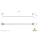 Dynasty Hardware 2230-ORB Muirfield 30" Single Towel Bar Oil Rubbed Bronze