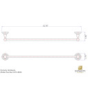 Dynasty Hardware 3830-ORB Palisades 30" Single Towel Bar Oil Rubbed Bronze