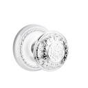 Emtek 8101-LN-US26 Lancaster Door Knob Passage Set With Rope Rosette Polished Chrome