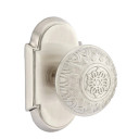 Emtek 8208-LN-US15 Lancaster Door Knob Privacy Set With #8 Rosette Satin Nickel