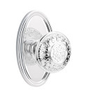 Emtek 8220-LN-US26 Lancaster Door Knob Privacy Set With Oval Rosette Polished Chrome