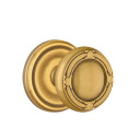 Emtek 8100-RBK-US7 Ribbon & Reed Door Knob Passage Set With Regular Rosette French Antique