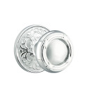 Emtek 8106-RBK-US26 Ribbon & Reed Door Knob Passage Set With Lancaster Rosette Polished Chrome