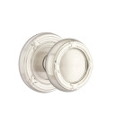 Emtek 8107-RBK-US15 Ribbon & Reed Door Knob Passage Set With Ribbon & Reed Rosette Satin Nickel