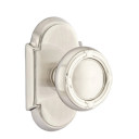 Emtek 8108-RBK-US15 Ribbon & Reed Door Knob Passage Set With #8 Rosette Satin Nickel