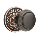 Emtek 8056-NW-US10B Norwich Door Knob Dummy Set With Lancaster Rosette Oil Rubbed Bronze