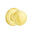 Emtek 8050-NW-US3 Norwich Door Knob Dummy Set With Regular Rosette Polished Brass