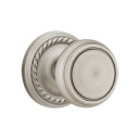 Emtek 8101-NW-US15A Norwich Door Knob Passage Set With Rope Rosette Pewter