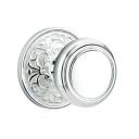 Emtek 8056-NW-US26 Norwich Door Knob Dummy Set With Lancaster Rosette Polished Chrome