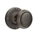 Emtek 8057-NW-US10B Norwich Door Knob Dummy Set With Ribbon & Reed Rosette Oil Rubbed Bronze