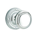 Emtek 8057-NW-US26 Norwich Door Knob Dummy Set With Ribbon & Reed Rosette Polished Chrome