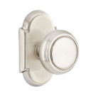 Emtek 8208-NW-US15 Norwich Door Knob Privacy Set With #8 Rosette Satin Nickel