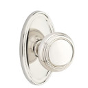 Emtek 8220-NW-US14 Norwich Door Knob Privacy Set With Oval Rosette Polished Nickel