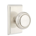 Emtek 8221-NW-US15 Norwich Door Knob Privacy Set With Rectangular Rosette Satin Nickel