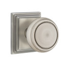 Emtek 8261-NW-US15A Norwich Door Knob Privacy Set With Wilshire Rosette Pewter