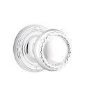 Emtek 8107-RK-US26 Rope Door Knob Passage Set With Ribbon & Reed Rosette Polished Chrome