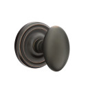 Emtek 8100-E-US10B Egg Door Knob Passage Set With Regular Rosette Oil Rubbed Bronze