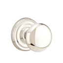 Emtek 8100-P-US14 Providence Door Knob Passage Set With Regular Rosette Polished Nickel