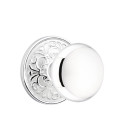 Emtek 8106-P-US26 Providence Door Knob Passage Set With Lancaster Rosette Polished Chrome