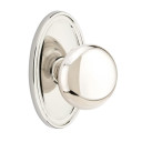 Emtek 8120-P-US14 Providence Door Knob Passage Set With Oval Rosette Polished Nickel