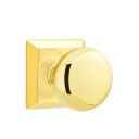 Emtek 8131-P-US3 Providence Door Knob Passage Set With Quincy Rosette Polished Brass
