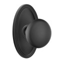 Emtek 8220-P-US19 Providence Door Knob Privacy Set With Oval Rosette Flat Black