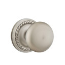 Emtek 8051-P-US15A Providence Door Knob Dummy Set With Rope Rosette Pewter