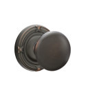 Emtek 8057-P-US10B Providence Door Knob Dummy Set With Ribbon & Reed Rosette Oil Rubbed Bronze