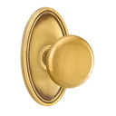 Emtek 8520-P-US7 Providence Door Knob Dummy Set With Oval Rosette French Antique