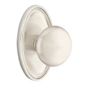 Emtek 8521-P-US15 Providence Door Knob Dummy Set With Rectangular Rosette Satin Nickel