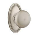 Emtek 8521-P-US15A Providence Door Knob Dummy Set With Rectangular Rosette Pewter