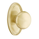 Emtek 8521-P-US4 Providence Door Knob Dummy Set With Rectangular Rosette Satin Brass