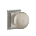 Emtek 8561-P-US15A Providence Door Knob Dummy Set With Wilshire Rosette Pewter