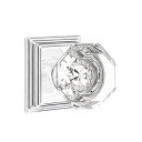 Emtek 8161-OT-US26 Old Town Clear Crystal Door Knob Passage Set With Wilshire Rosette Polished Chrome
