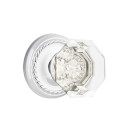 Emtek 8201-OT-US26 Old Town Clear Crystal Door Knob Privacy Set With Rope Rosette Polished Chrome
