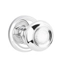 Emtek 8050-BT-US26 Belmont Door Knob Dummy Set With Regular Rosette Polished Chrome