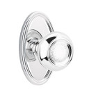 Emtek 8520-BT-US26 Belmont Door Knob Dummy Set With Oval Rosette Polished Chrome