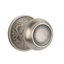 Emtek 8106-BT-US15A Belmont Door Knob Passage Set With Lancaster Rosette Pewter