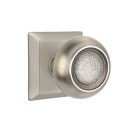 Emtek 8131-BT-US15A Belmont Door Knob Passage Set With Quincy Rosette Pewter