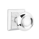 Emtek 8131-BT-US26 Belmont Door Knob Passage Set With Quincy Rosette Polished Chrome