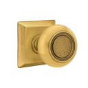 Emtek 8131-BT-US7 Belmont Door Knob Passage Set With Quincy Rosette French Antique