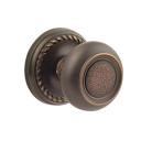Emtek 8201-BT-US10B Belmont Door Knob Privacy Set With Rope Rosette Oil Rubbed Bronze