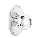 Emtek 8208-BT-US26 Belmont Door Knob Privacy Set With #8 Rosette Polished Chrome