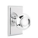 Emtek 8221-BT-US26 Belmont Door Knob Privacy Set With Rectangular Rosette Polished Chrome