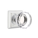 Emtek 8131-LW-US26 Lowell Crystal Door Knob Passage Set With Quincy Rosette Polished Chrome