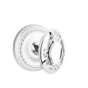 Emtek 8051-V-US26 Victoria Door Knob Dummy Set With Rope Rosette Polished Chrome