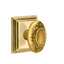 Emtek 8561-V-US7 Victoria Door Knob Dummy Set With Wilshire Rosette French Antique