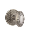 Emtek 8106-V-US15A Victoria Door Knob Passage Set With Lancaster Rosette Pewter