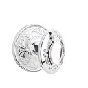 Emtek 8106-V-US26 Victoria Door Knob Passage Set With Lancaster Rosette Polished Chrome